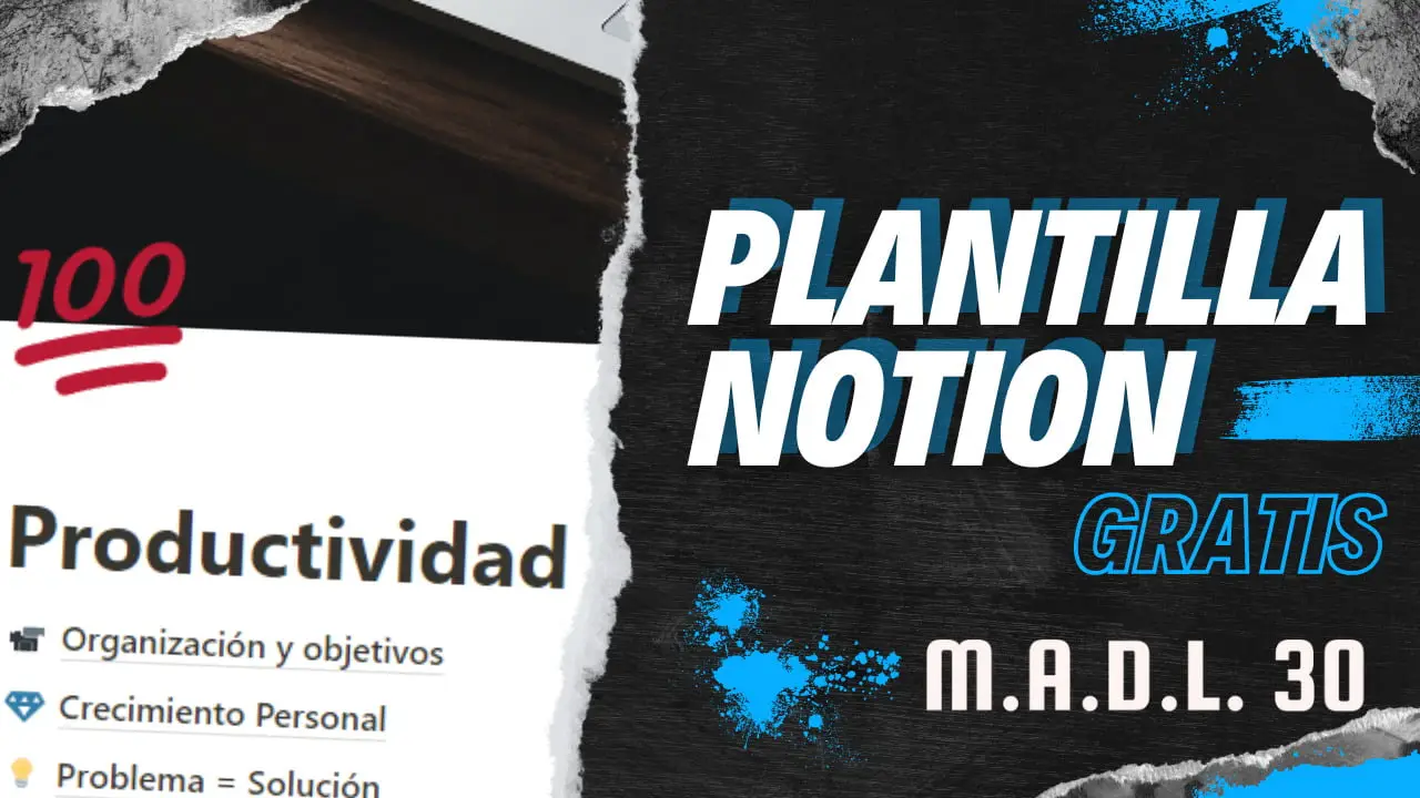 PLANTILLA DE NOTION PARA AUMENTAR TU PRODUCTIVIDAD